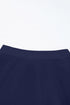 Solid Square Neck Sleeveless Tankini Swimsuit